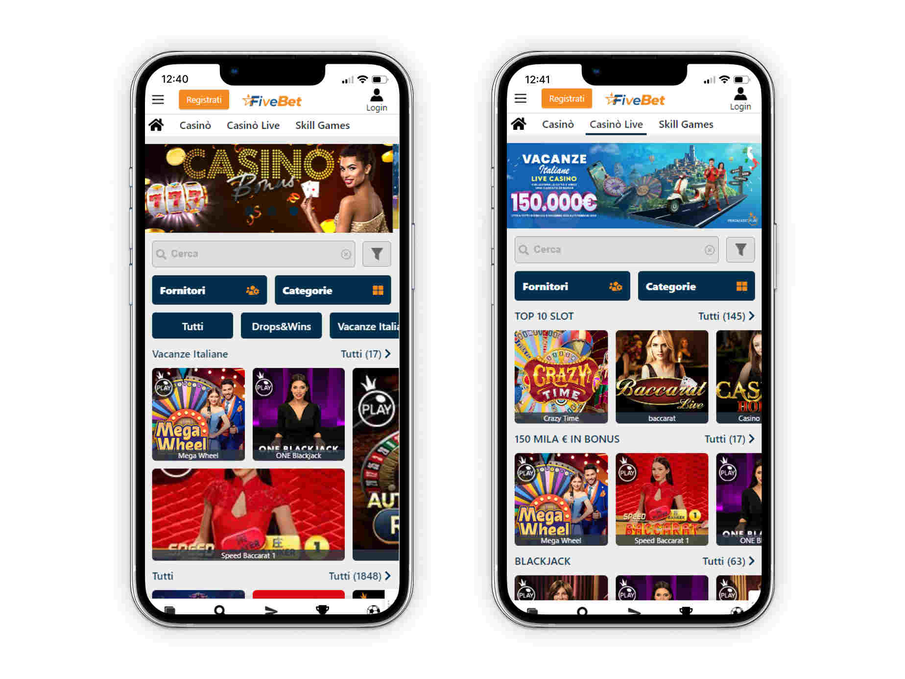 Fivebet Slot Machine – sezione slot